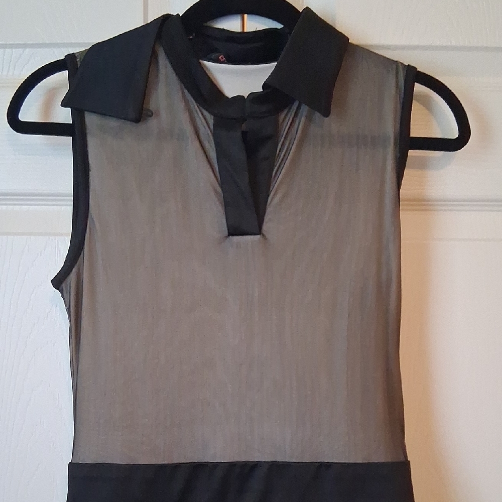 VINTAGE House of CB Black and Mesh Dress - Picture 2 of 7